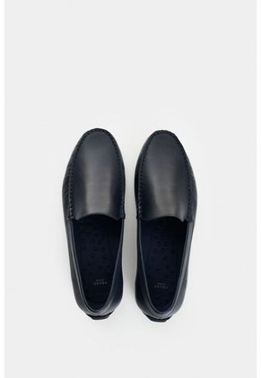 Mocasines De Cuero Para Hombre Borneo Mocasines De Cuero Para Hombre Borneo Azul Oscuro 44 VÉLEZ