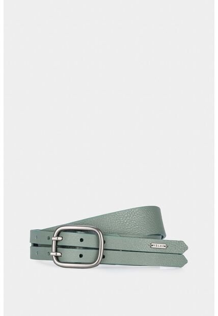 Cinturón Unifaz Turín De Cuero Para Mujer Hebilla Con Doble Aguijón Cinturón Unifaz Turín De Cuero Para Mujer Hebilla Con Doble Aguijón Agua Marina L Vélez