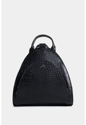 Morral Stefano De Cuero Grabado Negro Morral De Cuero Grabado Negro VÉLEZ