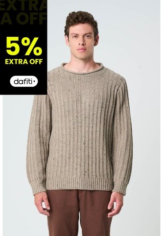 Sweater Selva Tejido Para Hombre Cuello Bandeja Sweater Selva Tejido Para Hombre Cuello Bandeja Tabaco L VÉLEZ Vélez