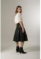 Falda Largo Midi Sesia De Cuero Para Mujer Recogidos Negro Falda Largo Midi Sesia De Cuero Para Mujer Recogidos Negro 06 Vélez de Vélez