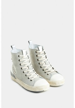 Tenis Bota En Cuero Gamuza Para Mujer Paraíso Tenis Bota En Cuero Gamuza Para Mujer Paraíso Blanco 36 VÉLEZ