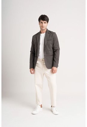 Blazer Soft Touch De Paño Para Hombre Silueta Semi Fitted Blazer Soft Touch De Paño Para Hombre Silueta Semi Fitted Cafe L Vélez