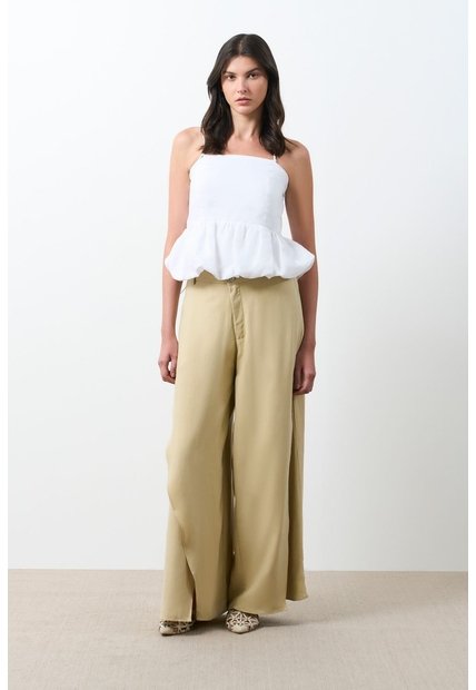 Pantalón Palazzo Soren Para Mujer Silueta Holgada Pantalón Palazzo Soren Para Mujer Silueta Holgada Arena 12 VÉLEZ