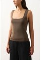 Top Alisa Tejido Para Mujer Escote Cuadrado Top Alisa Tejido Para Mujer Escote Cuadrado Tabaco XL VÉLEZ de Vélez