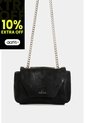 Manos Libres Mini Lili De Cuero Para Mujer Con Cadena Manos Libres Mini Lili De Cuero Para Mujer Con Cadena Negro VÉLEZ de Vélez