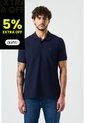 Polo Manga Corta Essential Para Hombre Textura Polo Manga Corta Essential Para Hombre Textura Azul Oscuro M VÉLEZ de Vélez