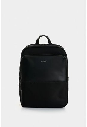 Morral Marfilo De Cuero Y Nylon Para Mujer Manija Trenzada Morral Marfilo De Cuero Y Nylon Para Mujer Manija Trenzada Negro VÉLEZ