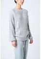 Sweater Tejido Layla Para Mujer Efecto Resinado Sweater Tejido Layla Para Mujer Efecto Resinado Gris L VÉLEZ de Vélez