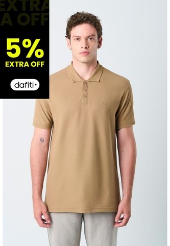 Polo Para Hombre Semi Fit Detalle Jacquard Polo Para Hombre Semi Fit Detalle Jacquard Tabaco XS VÉLEZ Vélez