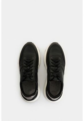 Tenis De Cuero Y Folia Para Mujer Cooper Tenis De Cuero Y Folia Para Mujer Cooper Negro 36 VÉLEZ