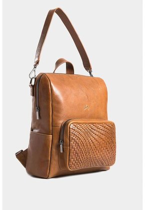 Morral Mini Saba De Cuero Para Mujer Multifunción Morral Mini Saba De Cuero Para Mujer Multifunción Miel VÉLEZ