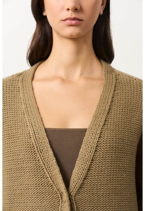 Cárdigan En Lana Para Mujer Alba Cárdigan En Lana Para Mujer Alba Verde Oliva XL VÉLEZ
