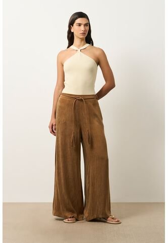 Pantalón Atacama Palazzo Para Mujer Pantalón Atacama Palazzo Para Mujer Miel 14 VÉLEZ Vélez