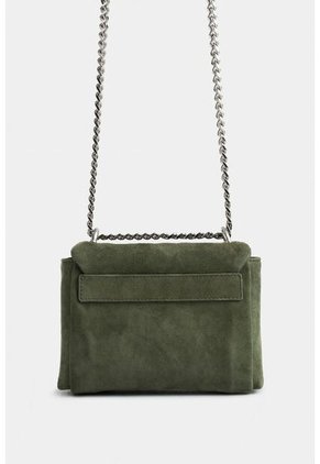 Manos Libres Mini Lili 2.0 De Cuero Gamuza Para Mujer Cadena Manos Libres Mini Lili 2.0 De Cuero Gamuza Para Mujer Cadena Verde Vélez