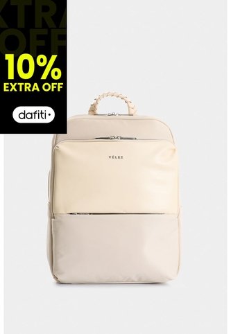 Morral Marfilo De Cuero Y Nylon Para Mujer Manija Trenzada Morral Marfilo De Cuero Y Nylon Para Mujer Manija Trenzada Blanco VÉLEZ Vélez