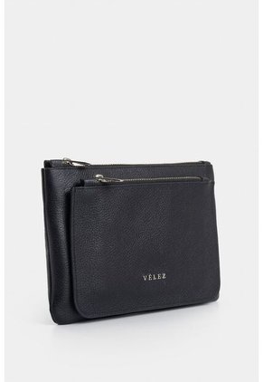 Cosmetiquera Arándano De Cuero Para Mujer Doble Bolsillo Cosmetiquera Arándano De Cuero Para Mujer Doble Bolsillo Negro VÉLEZ