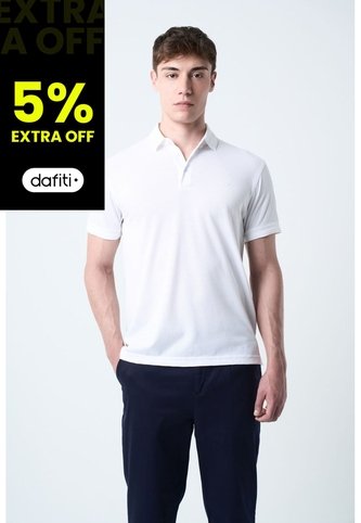 Polo Lucca Manga Corta Para Hombre Texturizada Polo Lucca Manga Corta Para Hombre Texturizada Blanco XS VÉLEZ Vélez