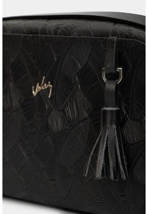 Manos Libres Verona De Cuero Para Mujer Grabado Placa Palmera Manos Libres Verona De Cuero Para Mujer Grabado Placa Palmera Negro VÉLEZ