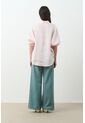 Camisa Peonia Para Mujer Manga Murciélago Camisa Peonia Para Mujer Manga Murciélago Rosado XL VÉLEZ de Vélez