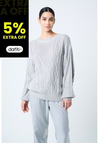Sweater Tejido Layla Para Mujer Efecto Resinado Sweater Tejido Layla Para Mujer Efecto Resinado Gris XL VÉLEZ Vélez