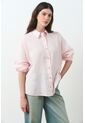 Camisa Peonia Para Mujer Manga Murciélago Camisa Peonia Para Mujer Manga Murciélago Rosado XL VÉLEZ de Vélez