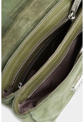 Manos Libres Mini Lili 2.0 De Cuero Gamuza Para Mujer Cadena Manos Libres Mini Lili 2.0 De Cuero Gamuza Para Mujer Cadena Verde Vélez