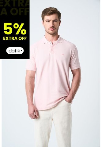 Polo Para Hombre Semi Fit Detalle Jacquard Polo Para Hombre Semi Fit Detalle Jacquard Rosado XS VÉLEZ Vélez