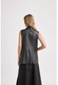 Chaleco Sol De Cuero Ovino Para Mujer Fit Recto Chaleco Sol De Cuero Ovino Para Mujer Fit Recto Negro XL VÉLEZ de Vélez