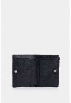 Billetera Olivia De Cuero Para Mujer Con Monedero Billetera Olivia De Cuero Para Mujer Con Monedero Negro Vélez