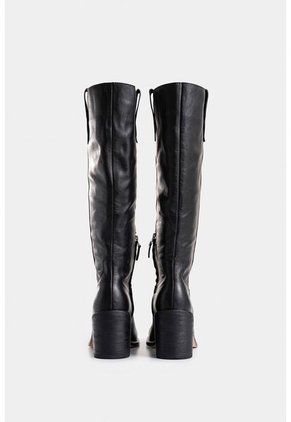 Botas Zolan De Cuero Para Mujer Caña Alta Botas Zolan De Cuero Para Mujer Caña Alta Negro 36 VÉLEZ