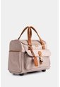 Maleta De Viaje Bloom 2 En Jacquard Para Mujer Sistema Trolley Maleta De Viaje Bloom 2 En Jacquard Para Mujer Sistema Trolley Beige VÉLEZ de Vélez