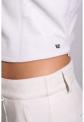 Top De Cuero Para Mujer Starlight Top De Cuero Para Mujer Starlight Blanco XL VÉLEZ