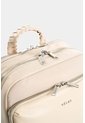 Morral Marfilo De Cuero Y Nylon Para Mujer Manija Trenzada Morral Marfilo De Cuero Y Nylon Para Mujer Manija Trenzada Blanco VÉLEZ de Vélez