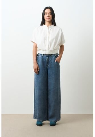 Camisa Topacio Para Mujer Manga Corta Integrada Camisa Topacio Para Mujer Manga Corta Integrada Crema XS VÉLEZ Vélez