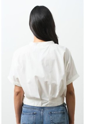 Camisa Topacio Para Mujer Manga Corta Integrada Camisa Topacio Para Mujer Manga Corta Integrada Crema XS VÉLEZ