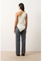 Top Tejido Asimetrico Para Mujer Quimera Top Tejido Asimetrico Para Mujer Quimera Crema XS VÉLEZ de Vélez