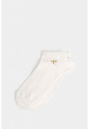 Calcetines Kalahari Para Mujer Tobillero Bordado De Abeja Calcetines Kalahari Para Mujer Tobillero Bordado De Abeja Crema XS VÉLEZ