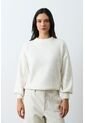 Sweater Tejido Oversized Para Mujer Nácar Sweater Tejido Oversized Para Mujer Nácar Crema XL VÉLEZ de Vélez