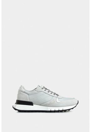 Tenis Azahar De Cuero Gamuza Y Lona Para Hombre Silueta Deportiva Tenis Azahar De Cuero Gamuza Y Lona Para Hombre Silueta Deportiva Blanco 44 VÉLEZ