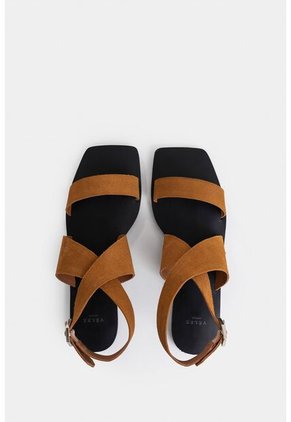 Sandalia Plana Draco De Cuero Para Mujer Amarre Al Tobillo Sandalia Plana Draco De Cuero Para Mujer Amarre Al Tobillo Miel 37 VÉLEZ