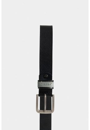 Cinturón Unifaz Inza De Cuero Para Hombre Pasador Contraste Cinturón Unifaz Inza De Cuero Para Hombre Pasador Contraste Negro 38 Vélez