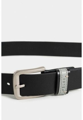 Cinturón Unifaz Inza De Cuero Para Hombre Pasador Contraste Cinturón Unifaz Inza De Cuero Para Hombre Pasador Contraste Negro 38 Vélez