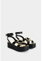 Sandalia Plataforma De Cuero Para Mujer Lagoon Sandalia Plataforma De Cuero Para Mujer Lagoon Negro 39 VÉLEZ de Vélez