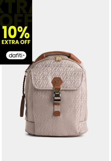 Morral Bloom 2 Jacquard Monograma VZ Para Mujer Porta Trolley Morral Bloom 2 Jacquard Monograma VZ Para Mujer Porta Trolley Beige VÉLEZ