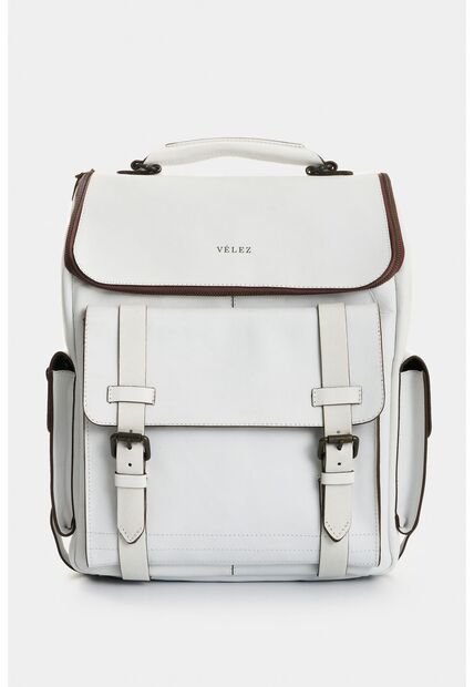 Morral Archaeology De Cuero Para Hombre Personalización Morral Archaeology De Cuero Para Hombre Personalización Blanco VÉLEZ
