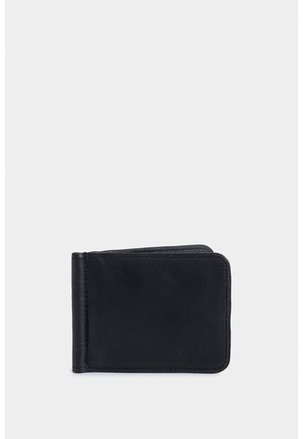 Porta Billetes De Cuero Contrastes Porta Billetes De Cuero Contrastes Negro VÉLEZ