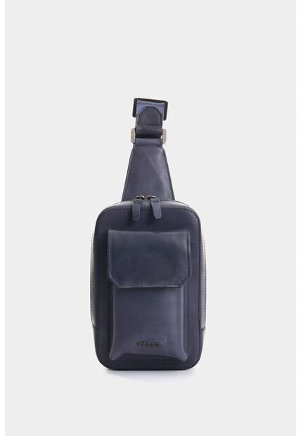 Manos Libres Lyra De Cuero Para Hombre Efecto Encerado Manos Libres Lyra De Cuero Para Hombre Efecto Encerado Azul Oscuro VÉLEZ