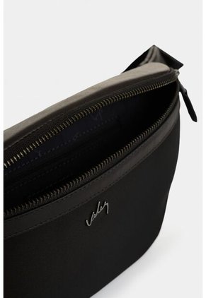 Riñonera En Lona Y Cuero Para Hombre Sira Riñonera En Lona Y Cuero Para Hombre Sira Negro VÉLEZ