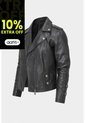 Chaqueta Biker De Cuero Para Mujer Charreteras Negro Chaqueta Biker De Cuero Para Mujer Charreteras Negro L VÉLEZ de Vélez